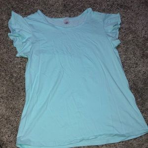 basic light blue tee- shirt